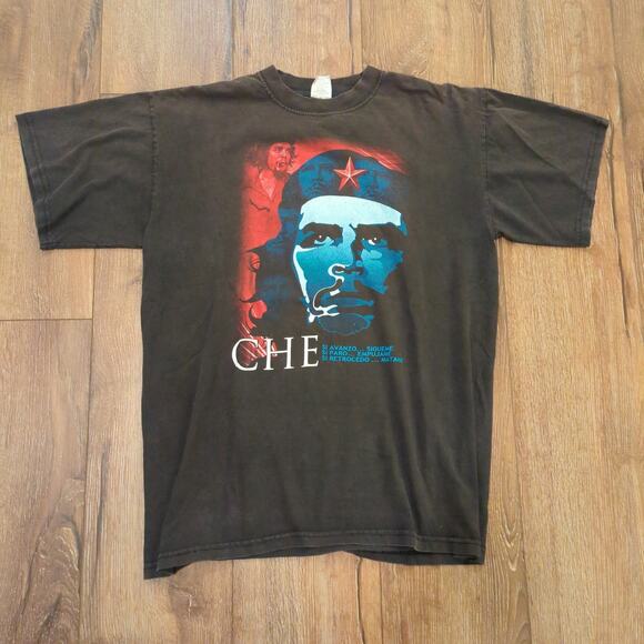 VTG Che Guevara Adult XL Shirt Revolutionary Cuba Rebel Punk Skater Grunge RATM - Picture 1 of 8